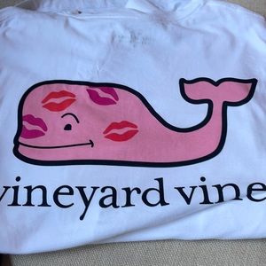 Vineyards vines heart whale long sleeved t shirt